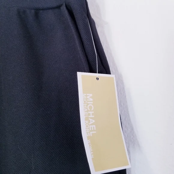 🌸 Michael Kors | Rolled Cuff Ankle Wide Leg Pants, Size 3X Black - Picture 3 of 6